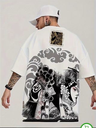 Inspirada en Corea con Arte de Tinta de Samurái