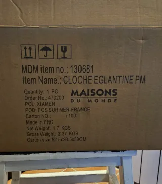 Campana protectora cristal MAISON du MONDE