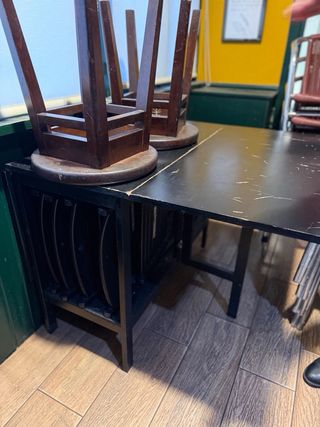 Mesa plegable hostelería resistente