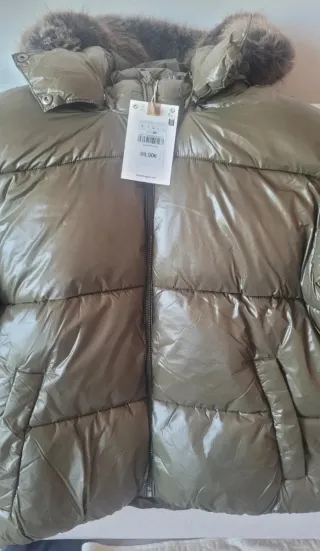 Abrigo acolchado vinilo Brownie