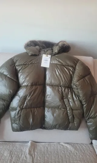 Abrigo acolchado vinilo Brownie