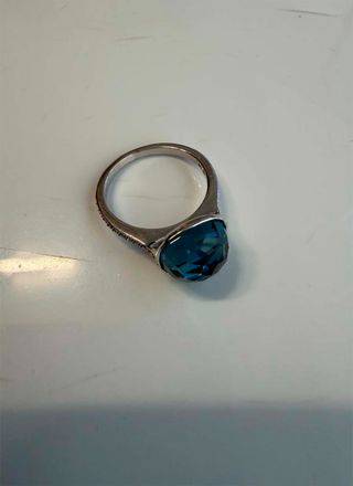 Anillo Swarovski Azul Talla 5