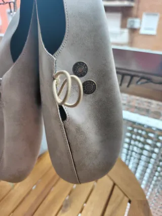 Mocasines beige/gris talla 42