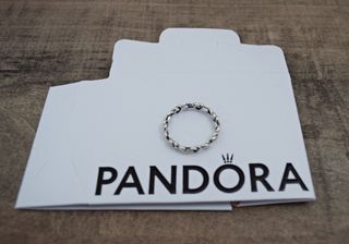 ANILLO PANDORA DE CORAZONES ANUDADES PLATA DE LEY