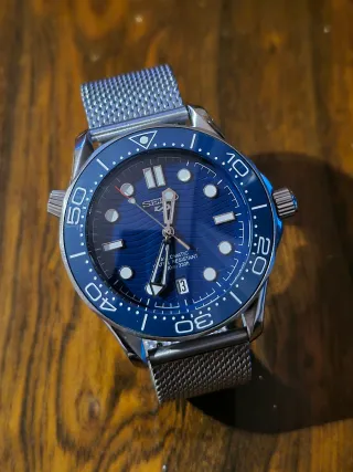 Reloj Seiko Mod HN35 Azul Seamaster