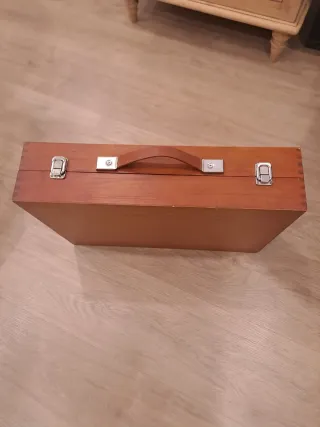 Maletín madera vacío para pinturas