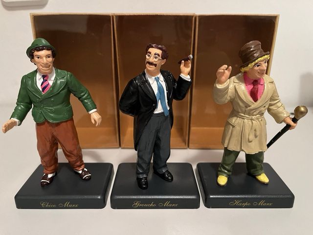 Lote 3 figuras Hermanos Marx.