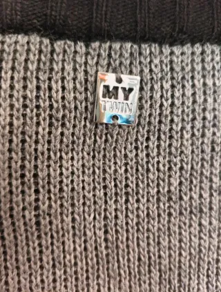 Vestido de punto Twinset con estampado de tigre