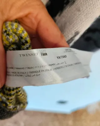 Vestido de punto Twinset con estampado de tigre