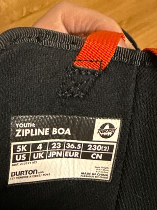 Botas Snowboard Burton Boa Niño Talla 36.5