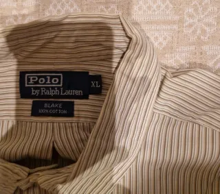 Camisa Polo Ralph Lauren Rayas Beige