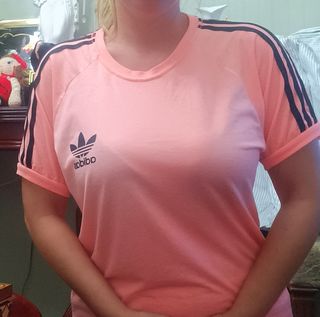 Camiseta Adidas Rosa Salmón Tallas S-M