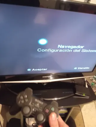 Consola PlayStation 2 Negra + Juego