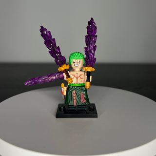 Lego One Piece Zoro Figuras Espadas Moradas