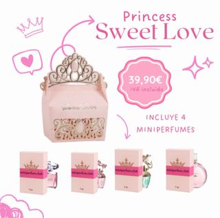 Princess Sweet Love Set 4 Mini Perfumes