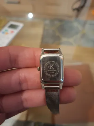 Reloj Calvin Klein Mujer Plata y Negro