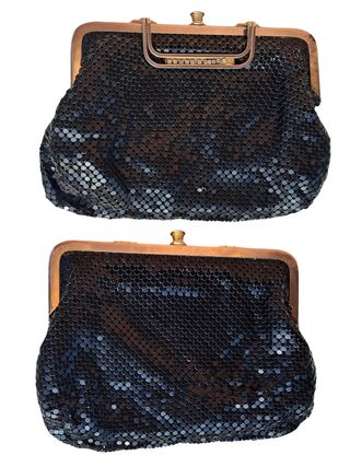 Bolso de mano malla metálica vintage 60s