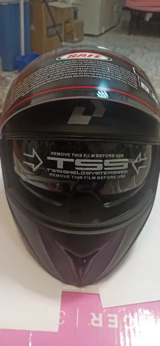 Casco Modular DOT, Negro Negro Talla L