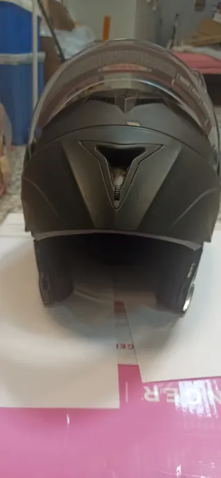 Casco Modular DOT, Negro Negro Talla L