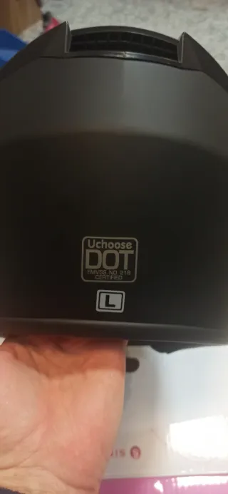 Casco Modular DOT, Negro Negro Talla L