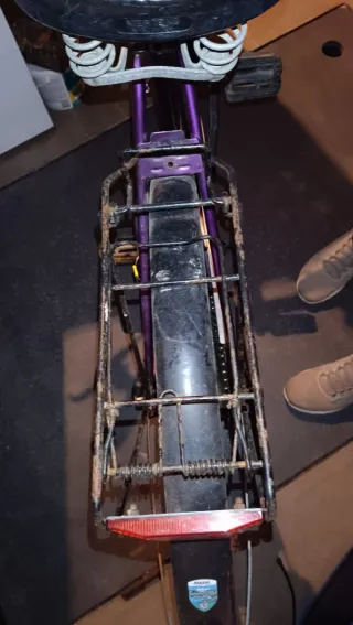 Bicicleta mujer morada