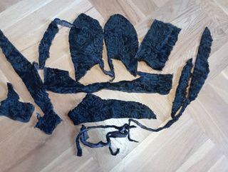 Pezzi di pelliccia naturale per creazioni