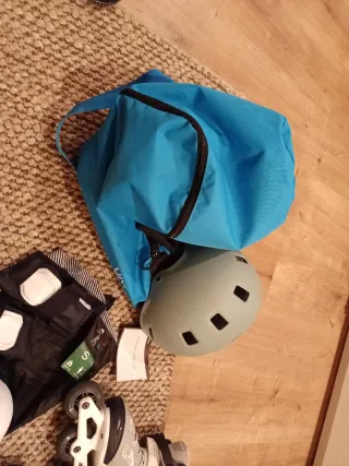 Patines y equipo de protección