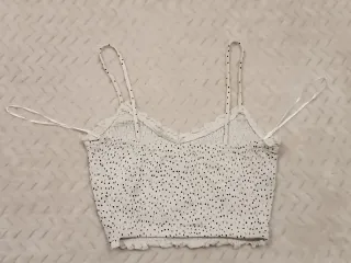 Top floral rosa con tirante