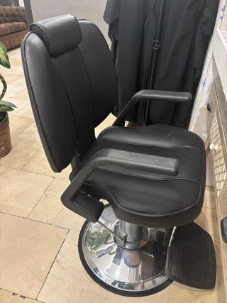 Sillón de peluquería/maquillaje negro