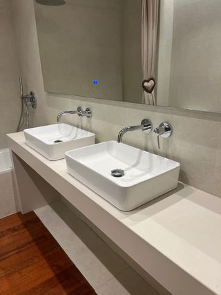 Lavabos de diseño doble