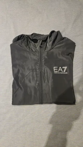 Sudadera EA Emporio Armani Gris con Capucha