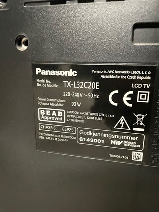 TV Panasonic 32 Negro.