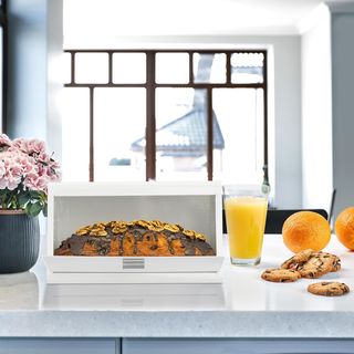 Relaxdays Panera de acero inoxidable, caja de alma