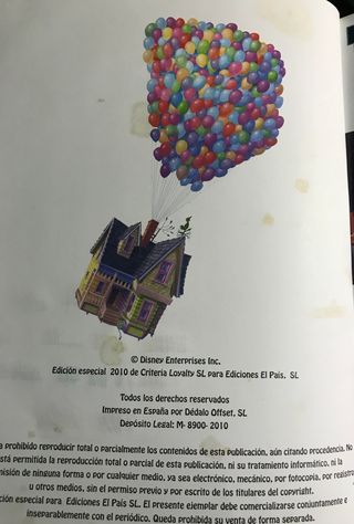 Libro infantil UP (Disney Pixar)