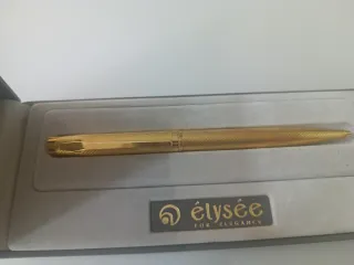 Bolígrafo Elysee Luxe plaqué oro