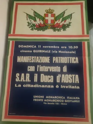 Manifesto Unione Monarchica Italiana