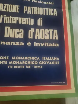 Manifesto Unione Monarchica Italiana