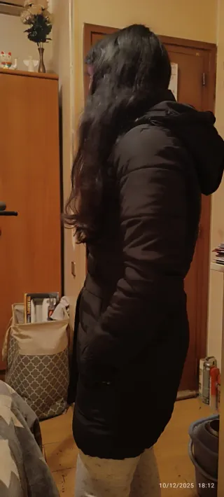 Chaqueta Mango Negra Abrigo Mujer