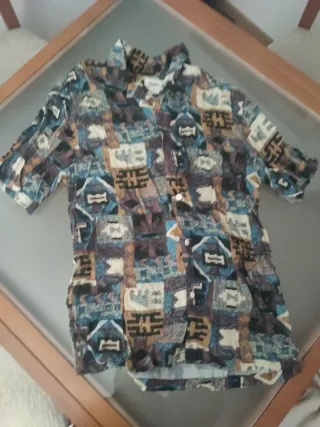 Camisa Manga Corta Estampada Pull&Bear Talla M