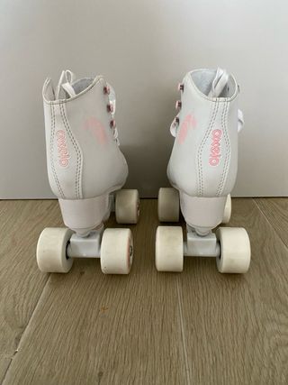 Patines Oxelo 4 Ruedas Niña Blancos Talla 31