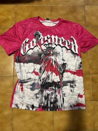Camiseta Godspeed Estatua Libertad .