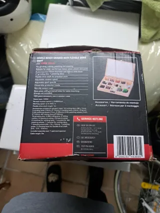 Esmeriladora doble Parkside con eje flexible