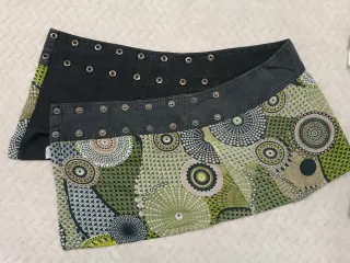 Blusa Estampada Boho, pollera ajustable, top rosa