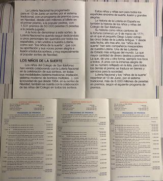 Carteles Lotería Nacional 1987