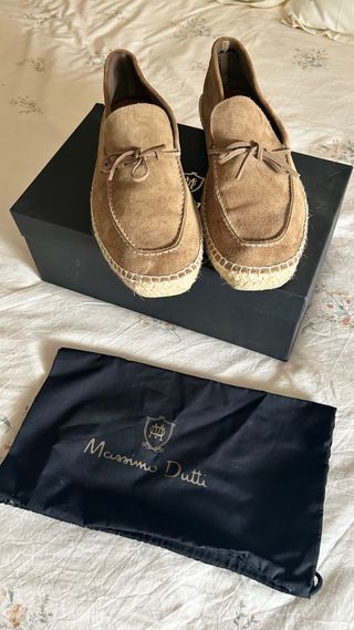 Zapatos Massimo Dutti Hombre Beige/Marrón