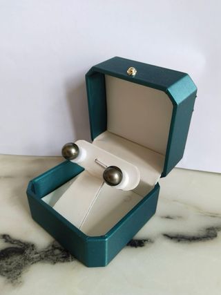 Pendientes Perla Tahití 12.4 mm