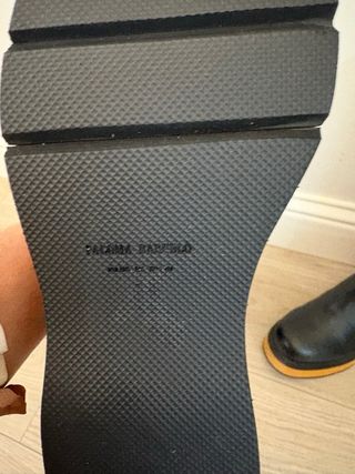 Botas de piel negras con plataforma