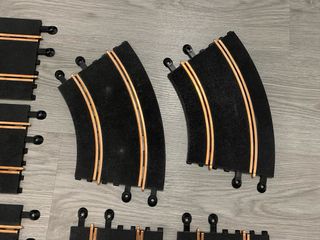 Lote pistas negras Scalextric forradas con cobre.