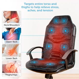 COMFIER cojín de Asiento de Masaje con Calor, 10 M