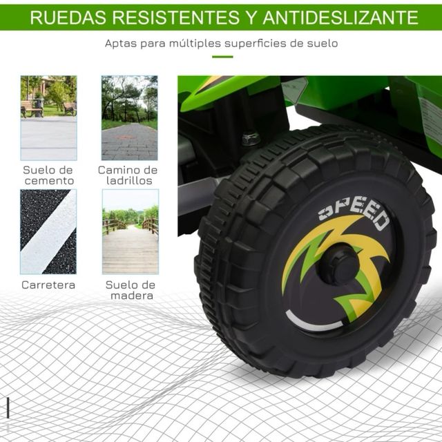 Quad Elétrico Infantil Verde